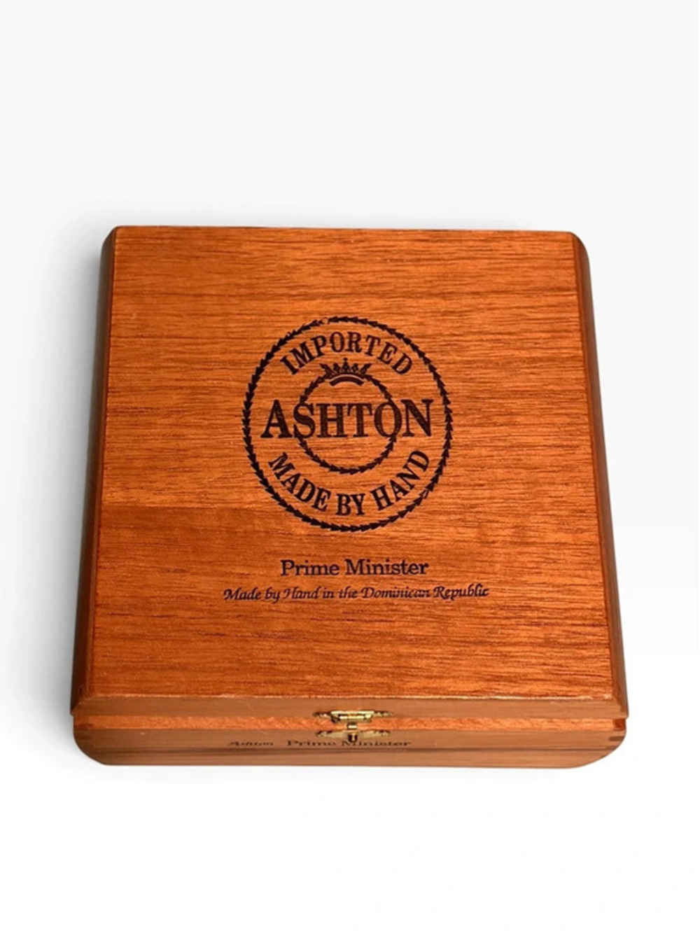Ashton Prime Minister 25 Cigar Wooden Box Dominican Republic Empty Storage Box